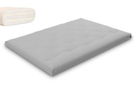 Materac 140x200 naturalny z lateksem - Futon Pascall Slim Duo Latex Gołębi Popiel