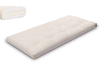 Materac 90x200 naturalny z lateksem - Futon Pascall Slim Latex Ecru