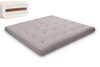 Materac 200x200 naturalny z kokosem i 2x lateks - Futon Pascall Comfort Relax Szary