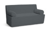 Sofa rozkładana flexio 140x200 - Pascall - sztruksowy Antracytowy