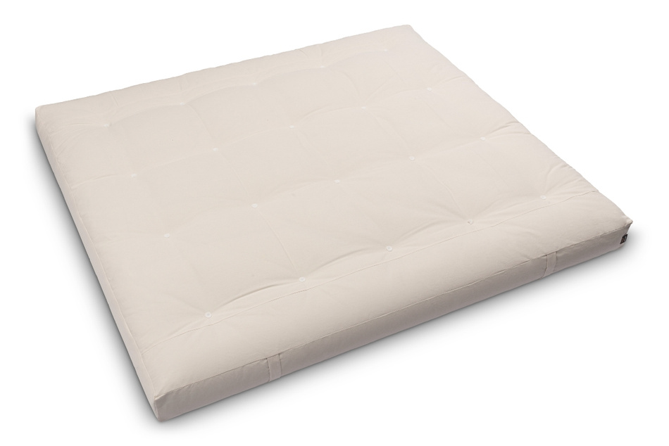 Materac 180x200 naturalny z lateksem i 2x kokosem - Futon Pascall Comfort Relax Hard Ecru