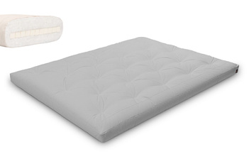 Materac 160x200 naturalny z lateksem - Futon Pascall Slim Latex Gołębi Popiel