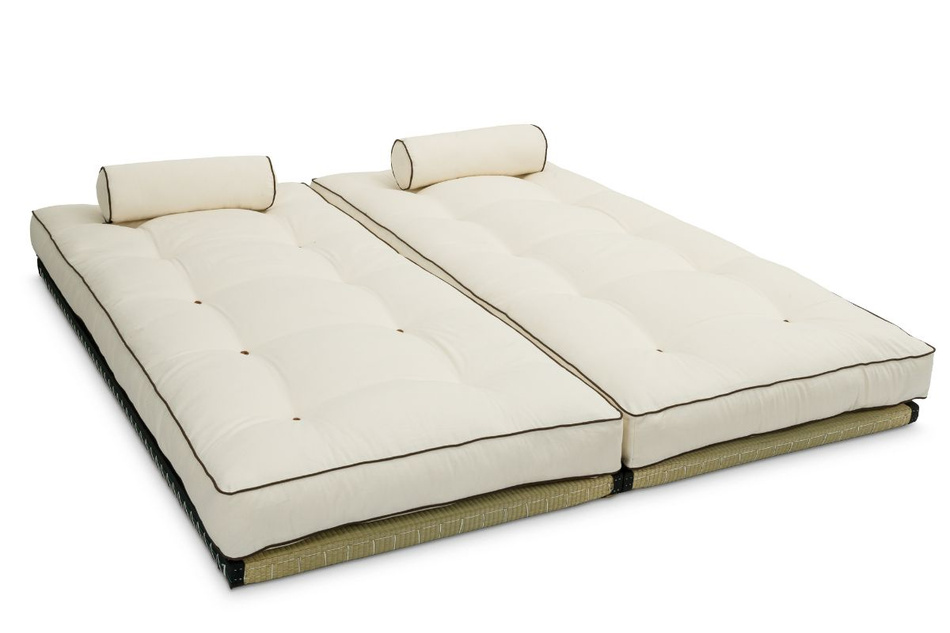 Sofa Tatami Medium Duo Coco Kedro 80x200 - Pascall Futon Ecru
