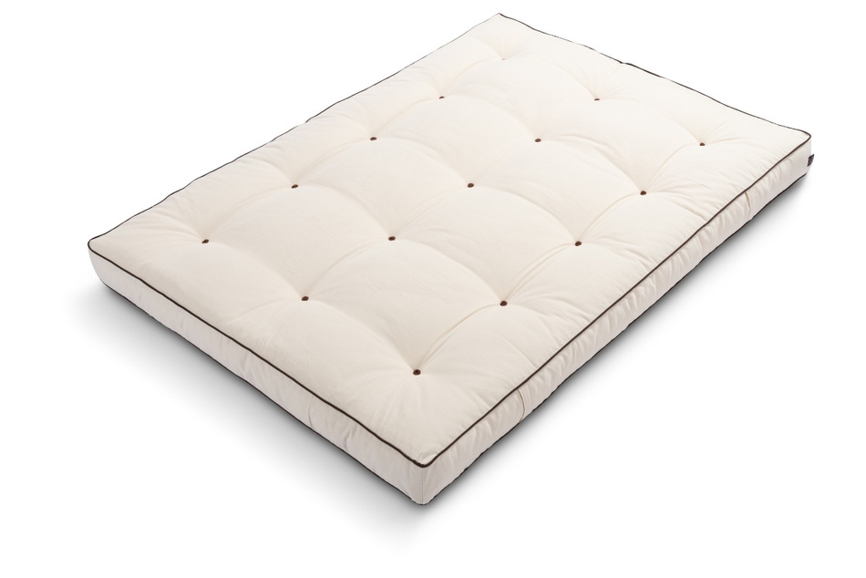 Materac 140x200 naturalny - Futon Pascall Medium Natural Kedro Ecru