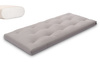 Materac 90x200 naturalny - Futon Pascall Slim Natural Szary
