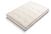 Materac 120x200 naturalny z wełną, kokosem i 2x lateks - Futon Pascall Comfort Wool Kedro Ecru