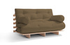 Sofa ogrodowa 160x200 rozkładana - Freedom Classic - Pascall Futon Marron Light
