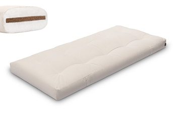 Materac 90x200 naturalny z kokosem - Futon Pascall Medium Coco Ecru