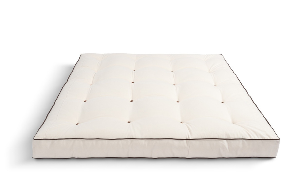 Materac 160x200 naturalny - Futon Pascall Medium Natural Kedro Ecru