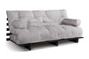 Sofa rozkładana 180x200 - Slim Comfort Black - Pascall Futon Gołębi Popiel