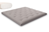 Materac 200x200 naturalny - Futon Pascall Slim Natural Szary