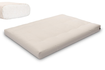 Materac 140x200 naturalny - Futon Pascall Medium Natural Ecru