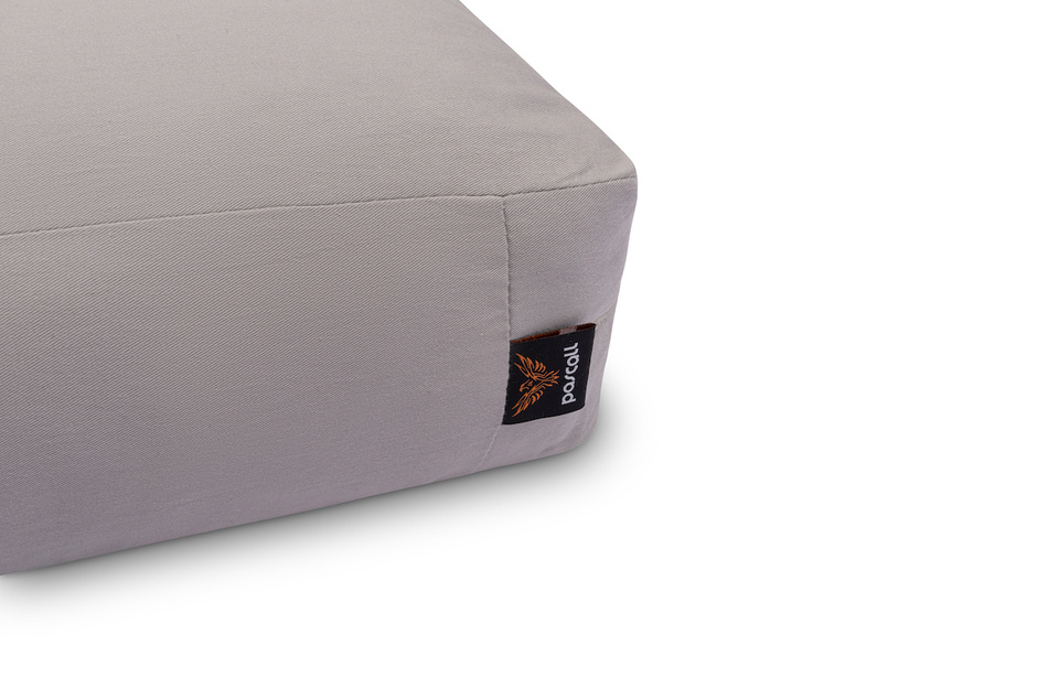 Futon Pascall Medium Duo Coco - Materac 200x200 Szary - naturalny z kokosem