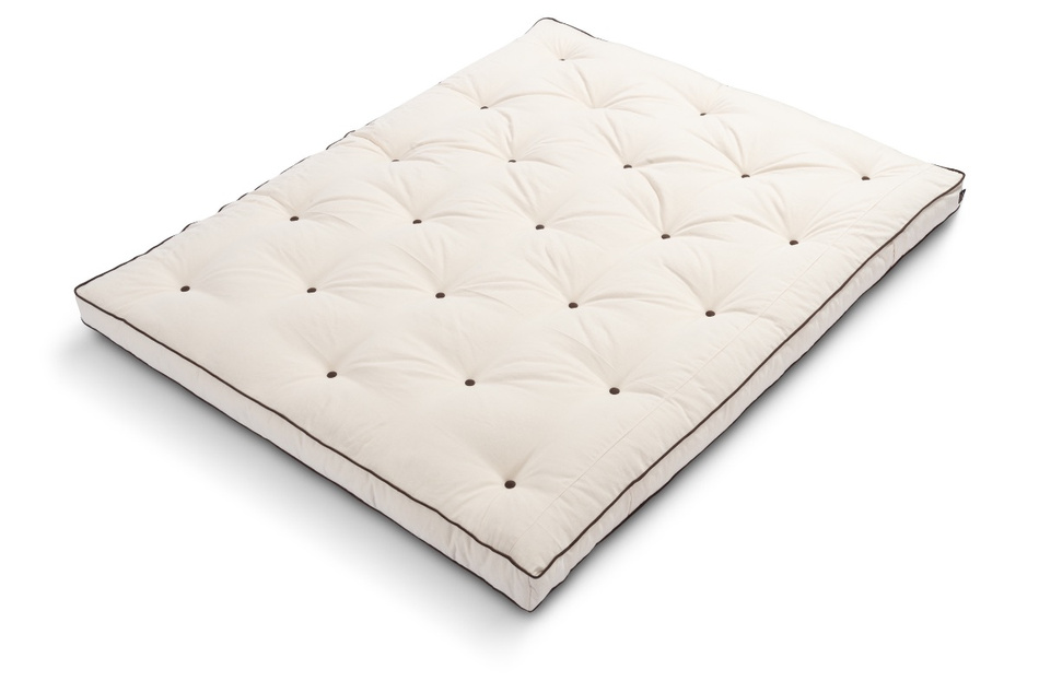 Materac 160x200 naturalny z lateksem - Futon Pascall Slim Duo Latex Kedro Ecru