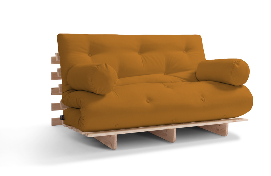 Sofa ogrodowa 120x200 rozkładana - Freedom Classic - Pascall Futon Mostaza