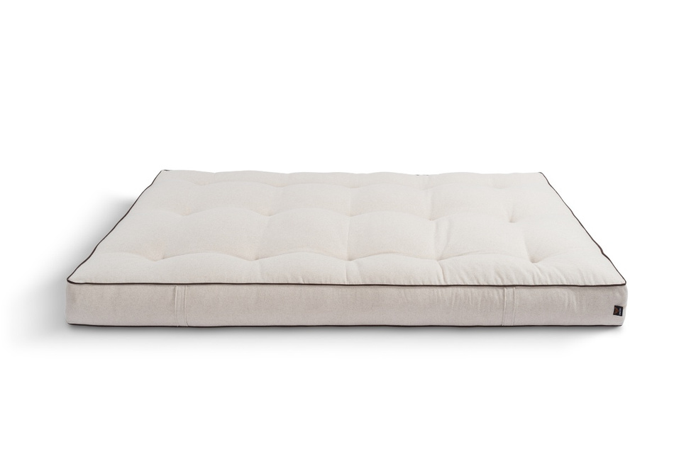 Materac 120x200 naturalny z lateksem i 2x kokosem - Futon Pascall Comfort Relax Hard Kedro Len