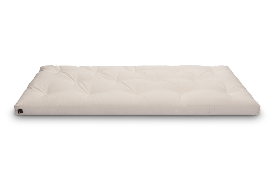 Materac 90x200 naturalny z lateksem - Futon Pascall Slim Duo Latex Bordowy