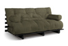 Sofa rozkładana 180x200 - Slim Comfort Black - Pascall Futon Khaki