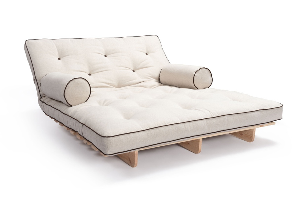 Sofa rozkładana 140x200 - Slim Exclusive Kedro Classic  - Pascall Futon Len