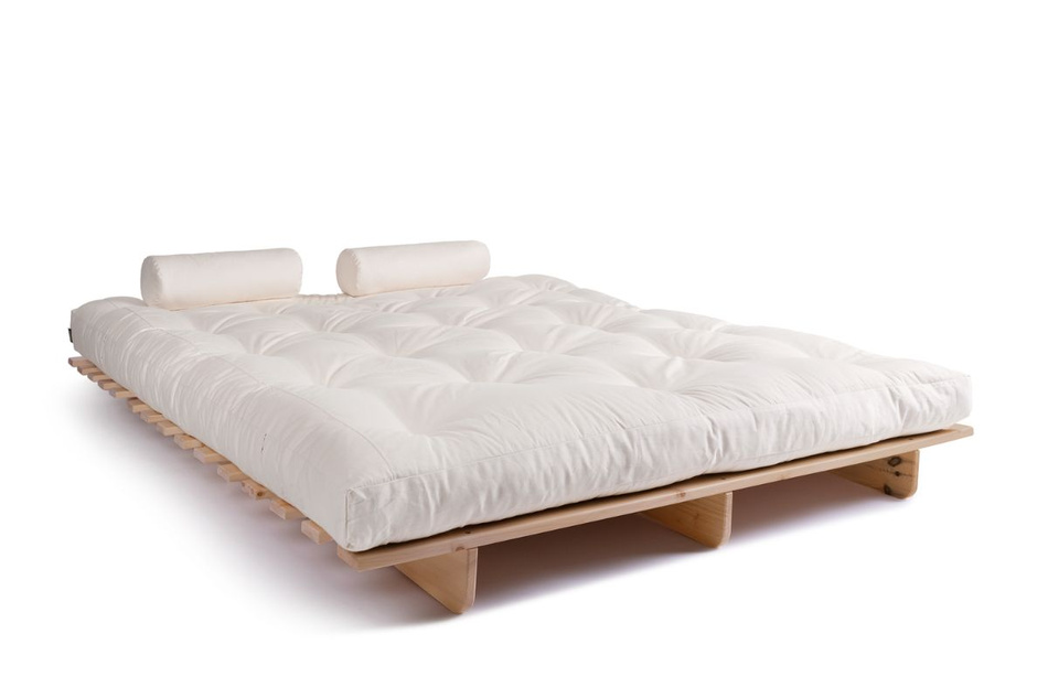 Sofa rozkładana 160x200 - Slim Basic Classic - Pascall Futon Ecru