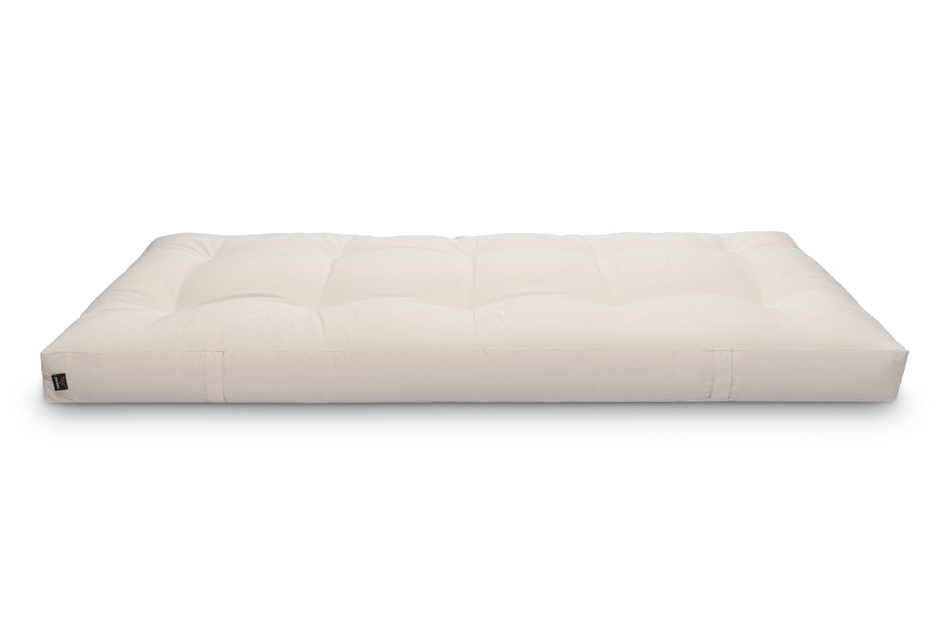 Materac 90x200 naturalny z lateksem - Futon Pascall Comfort Trio Latex Wool Ecru