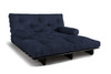 Sofa rozkładana 160x200 - Slim Basic Black - Pascall Futon Granatowy