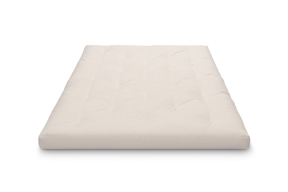 Materac 140x200 naturalny z lateksem - Futon Pascall Slim Duo Latex Khaki