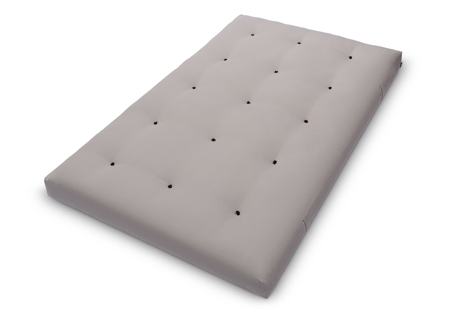 Materac 120x200 naturalny z kokosem i 2x lateks - Futon Pascall Comfort Relax Szary