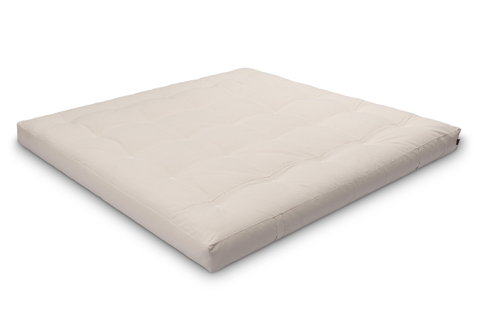 Materac 200x200 naturalny z lateksem - Futon Pascall Comfort Trio Latex Wool Ecru