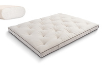 Materac 200x200 naturalny - Futon Pascall Slim Natural Kedro Len