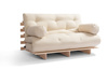 Sofa ogrodowa 120x200 rozkładana - Freedom Classic - Pascall Futon Beżowy